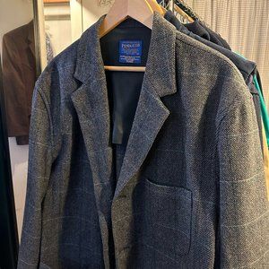 Pendleton Casual Plaid Wool Blazer XL